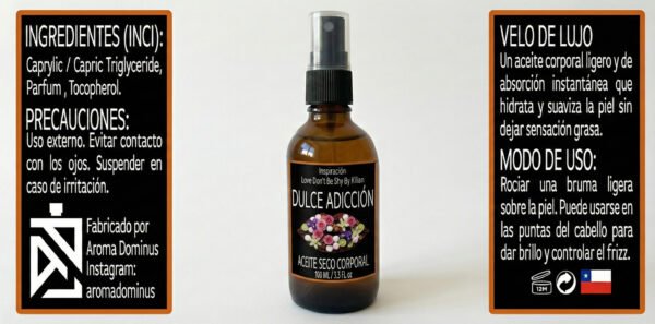 Dulce Adicción - Aceite Seco Perfumado - Imagen 2